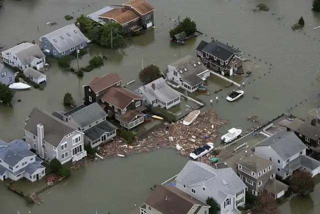 Hurricane Sandy damage in Seaside, N.J.